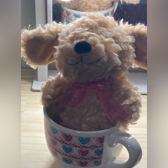New Sweet 7” plush puppy with XO and heart mug. - Picture 2 of 5